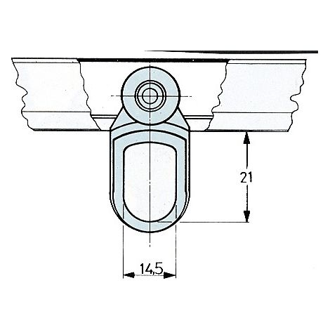 OMGE 903 CARRELLO NYLON A 2 RUOTE D 15 NYL P 8 KG- OMGE- 50,0 pz