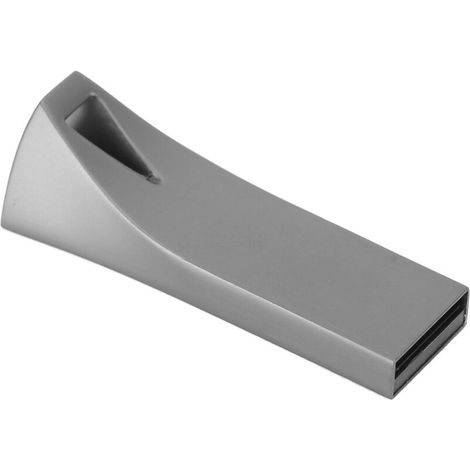 Clé USB Métallique Mini Portable 128 Go Gris USB 2.0 Mémoire Flash pour PC CW10461