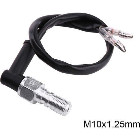 Interrupteur de Pression de Freinage Hydraulique M10 Universal, Contacteur de Feu Stop Hydraulique avec Rondelles (M10x1.25) (1/5)