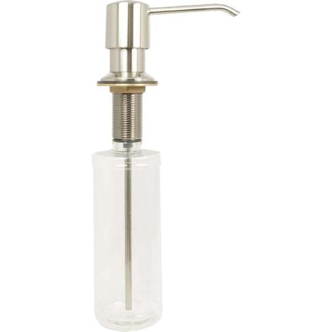 tecuro Einbau-Seifenspender 300 ml Messing verchromt - für Waschtisch & Spüle (1/3)
