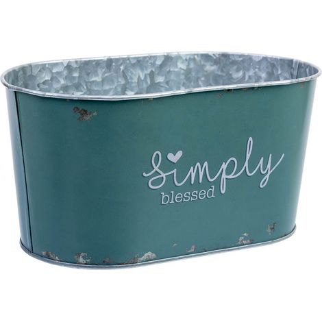 Cesto de metal azul 22,5x13,7x11,3  B20x11 (1/5)