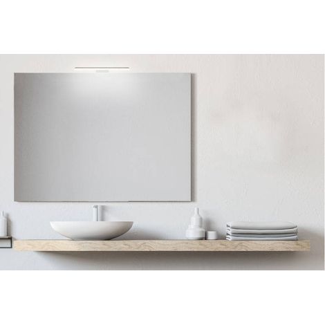 Specchio bagno senza cornice da 100x80 cm con lampada led premium (1/2)