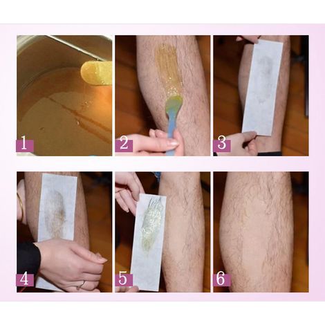 100 Bandes Épilatoires Non Tissées pour Épilation à la Cire, Rouleaux de Papier à Épiler pour Corps et Visage (1/4)