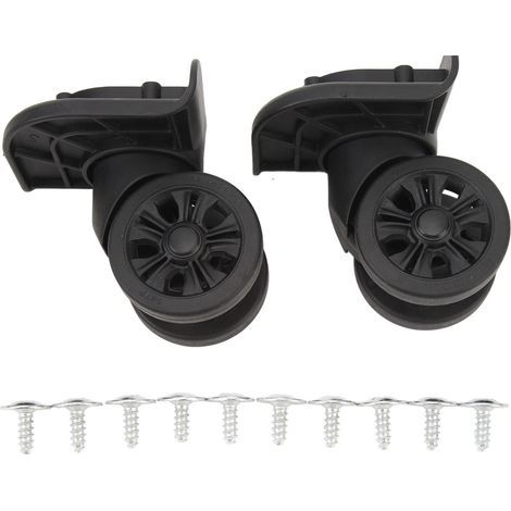 2 Roues Universelles pour Valise Silencieuses - Jeu de 2 Roulettes pivotantes de Remplacement pour Réparation Bagages (1/5)