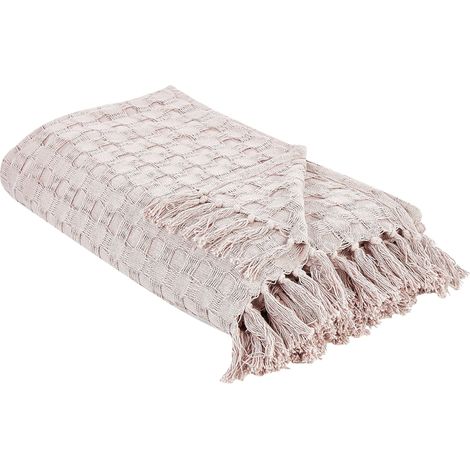 Tagesdecke BERE Baumwolle 220 x 240 cm Pastellrosa