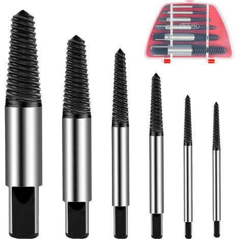 Lot de 6 extracteurs de vis, pour enlever les vis endommagées (1/5)