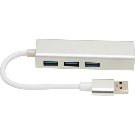 Adaptateur Ethernet USB 3.0 avec 3 Ports USB, Connexion RJ45 Gigabit pour Ordinateur Portable (1/5)