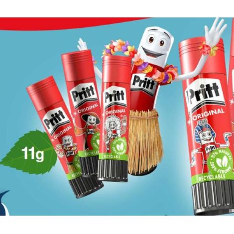Pritt Colla Stick 11g Permanente - Confezione da 100 pezzi - Non tossica