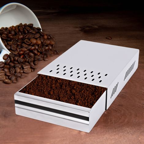 2.5L Commercial Classic Coffee Knock Out Drawer Box Grounds Espresso Waste Box (1/5)