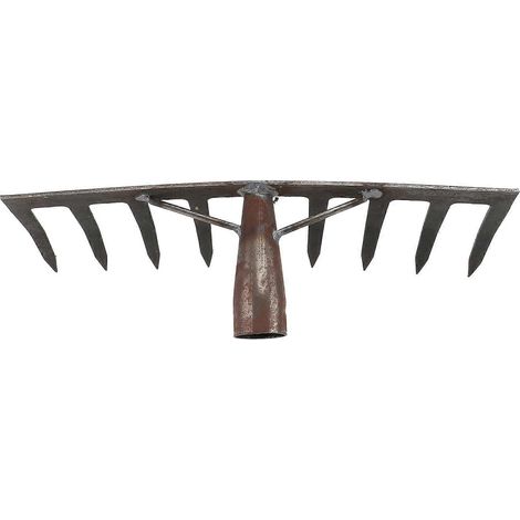 Râteau agricole (1 pièce), outil en acier pour jardinage (1/5)