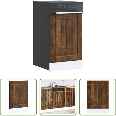 vidaXL Räuchereiche -  Geschirrspülerblende Lucca Räuchereiche Holzwerkstoff (1/5)