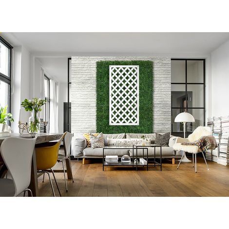 ROMBI - Pannello in PVC traforato - Parasole - Misura: 50x150 cm - Colore: bianco (1/3)