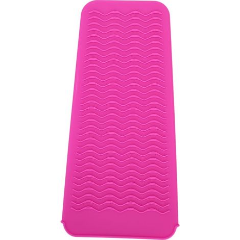 Étui de voyage résistant à la chaleur pour lisseur et boucleur à cheveux, anti-dérapant (Rose) (1/5)