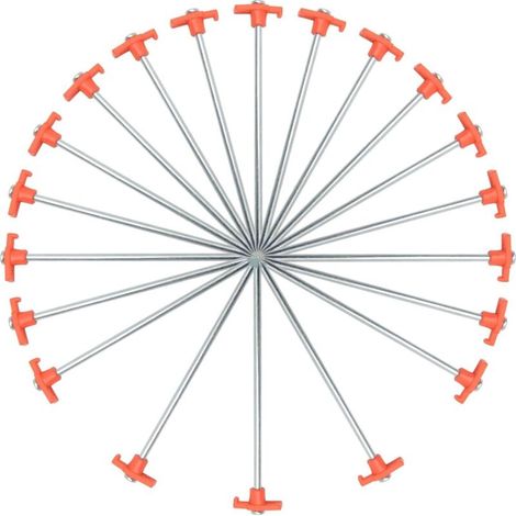 Camping Stakes Ground Anchors for Camping Tent Meadow, 20 Pieces Sturdy Tarp Stakes Outdoor for Hiking Beach Garden Mountain (1/5)