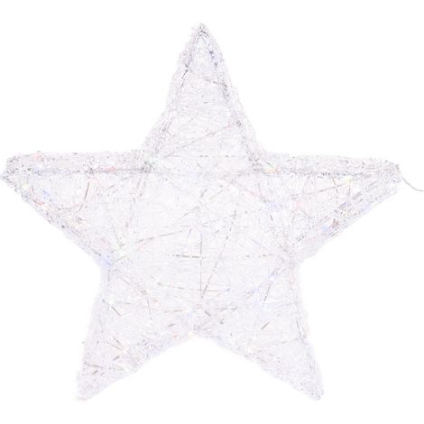 Dekorativer Stern mit LED-Beleuchtung, 50 cm