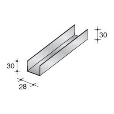 Struttura metallica guida 30/28 da 3000 mm lunghezza 10 metri gyproc - gyproc (1/2)