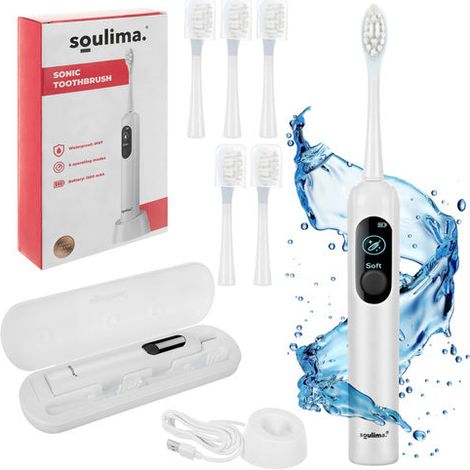 Electric Sonic Toothbrush, 6 Modes, 6 Heads, 90,000 RPM