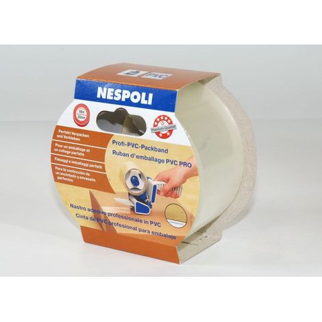 Nespoli Profi-PVC-Packband 50 mm x 66 m, transparent Packband