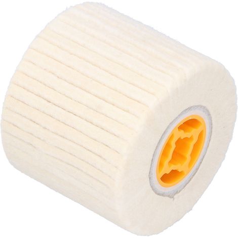 Roue de polissage en feutre de laine pour acier inoxydable 120 x 100 mm (1/5)