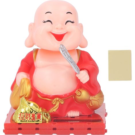 de moine avec statuette de Bouddha à main tremblante (1/5)