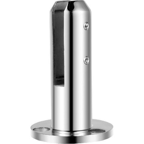 Pince à Verre en Acier Inoxydable, Maison, Jardin, Balcon, robinets en Verre, Post-Balustrade, Pince de Garde-Corps, Pince de clôture en Verre de Balcon (Size : Silver Square 4pcs) (1/5)