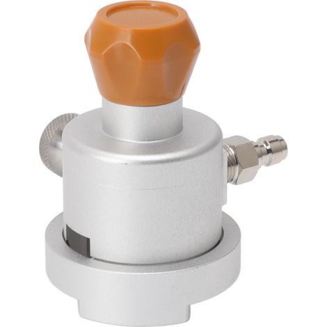 Adaptateur de remplissage de soda en aluminium et caoutchouc avec soupape de purge d'air et connecteur mâle. Connecteur rapide pour soda Terra. (1/5)