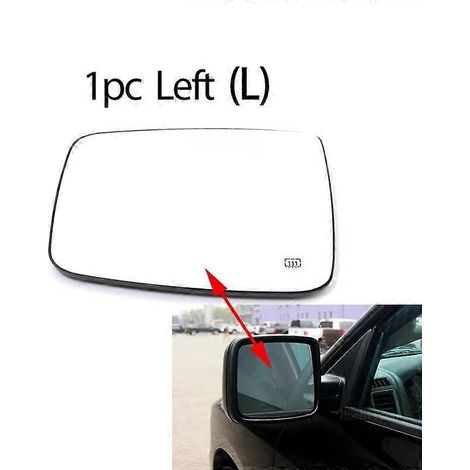 Beheiztes Außenspiegelglas links/rechts, Fahrer-/Beifahrerseite, für Dodge Ram 1500/2500 (2010–2019), Zubehör – 1 Stück links