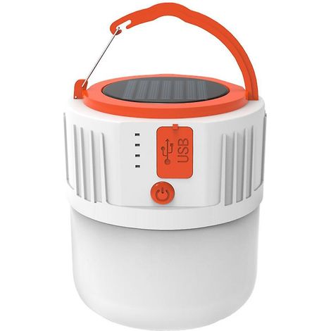 Tragbare USB-Solar-Laterne mit 24 LEDs für Camping und Outdoor-Aktivitäten bei Stromausfall