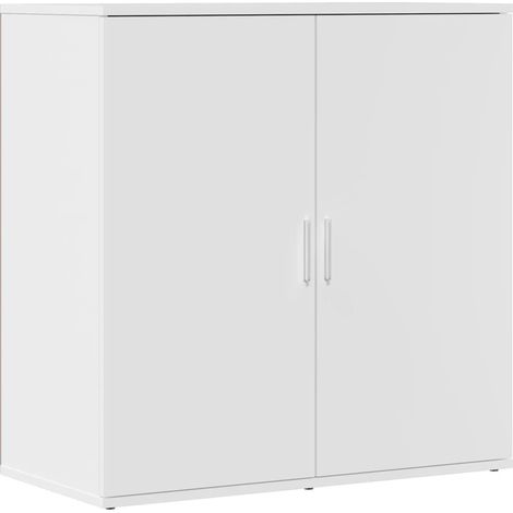 Sideboard/Anrichte/Buffet Weiß 79x38x80 cm Holzwerkstoff LXWW249629 (1/5)