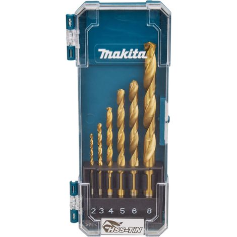 D-72833 Coffret de forets métal HSS-Tin, 2 - 8 mm, 6 pcs