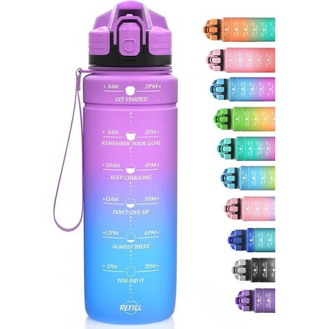 Trinkflasche Kinder Auslaufsicher BPAfrei 17oz-dpurpleblue 500 ml (1/5)
