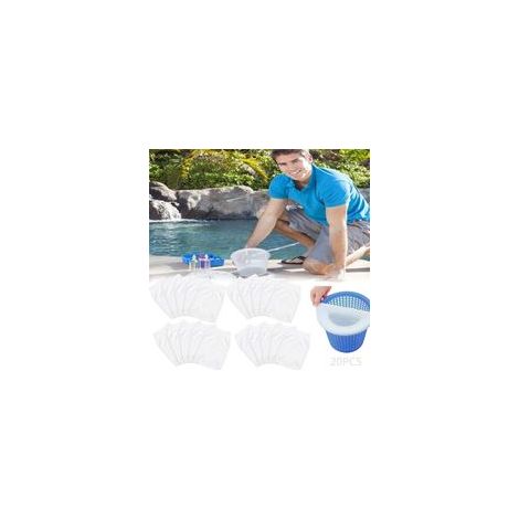 Chaussettes de Skimmer, Pre-Filtre Skimmer, Prefiltre pour Piscine, Chaussettes Skimmer, Chaussettes de Skimmer de Piscine, Pool Skimmer(20Pcs) (1/4)