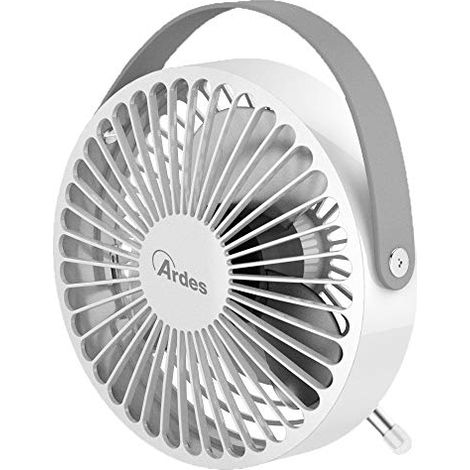 Ardes AR5F03 Mini Ventilatore da Tavolo USB 10 cm 2,5 W colore Grigio Bianco (1/4)