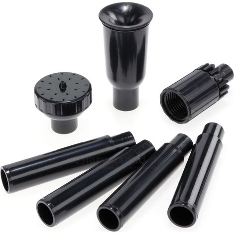 Jeu d'accessoires jet d'eau 7 pièces pour pompe type Siena, Watersplash 1350, Ro