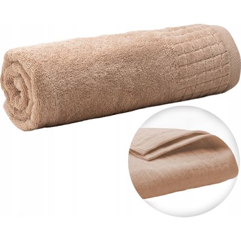 Badetuch aus Baumwollfrottee, groß, 70 x 140, dickes, saugfähiges Material (1/5)