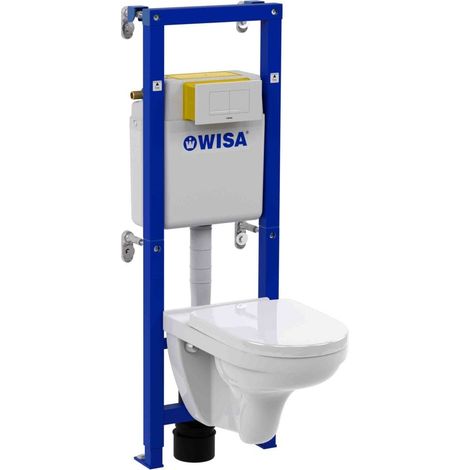 Wisa Vorwandelement Komplett-Set mit V&B Wand-WC Aufputzspülkästen