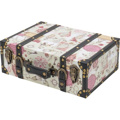 HMF VKO105 Holzkoffer im Vintage-Design, Barock, 38 x 26 x 13 cm (1/5)