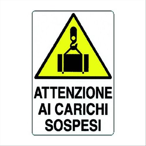 Cartello attenz.carichi sospe30 (1/2)