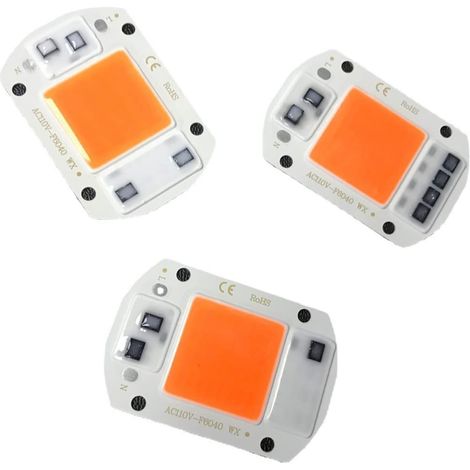 Platine LED COB Haute Puissance Kit DIY 2 Pièces pour Lampe Horticole AC220V Super Lumineux PCB Alimentation Intégrée (1/3)