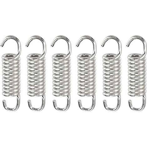 A Ressorts D'échappement pour Moto Argenté 6 Pcs Acier Inoxydable (1/4)