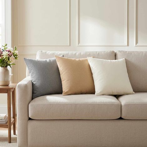 vidaXL Housse de coussin 2 pc HEERLEN Crème 30 x 30 cm Tissu (1/5)