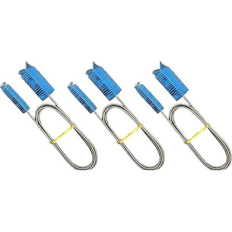 Reinigungsbürste für Fischbeckenrohre, Aquarium-Reinigungsbürste, blau