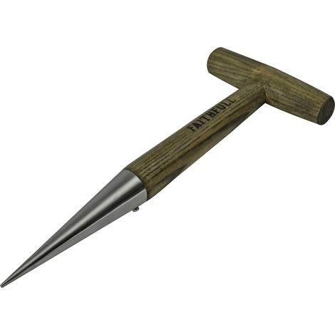 Faithfull Tools FAIPRESHDIBB Prestige - Sottovaso in acciaio INOX con manico in frassino, 12 x 31,5 x 3 cm, colore: Blu