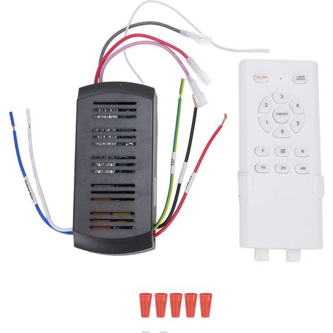 Kit Télécommande Ventilateur Plafond – Synchronisation Lumière 3 Vitesses pour Remplacement Lampe Sans Fil (1/5)
