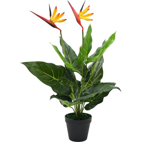 Artificial Strelitzia Reginae Plant Bird of Paradise 66 cm vidaXL