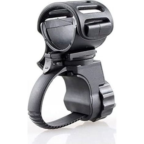 pince de fixation pour lampe de poche de vélo, rotation à 360 degrés, support universel pour lampe de vélo LED