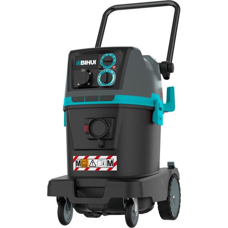 Aspiradora industrial profesional Bihui de 1200 W y 35 L para uso en seco y húmedo. (1/2)