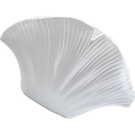 Eleganti vasi in resina a forma di conchiglia - Bianchi