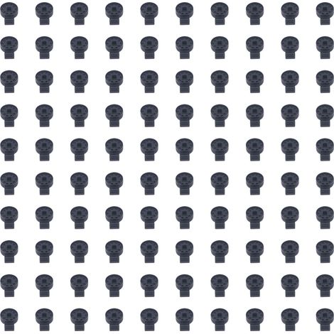 Lot de 100 pinces plastiques robustes pour filet d'ombrage, fixation sécurisée pour serre, clips pour toile pare-soleil. (1/5)