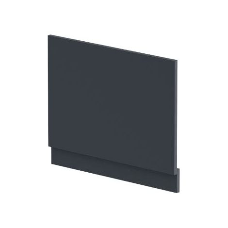 Hudson Reed Juno Straight Bath End Panel and Plinth 560mm H x 700mm W - Satin Anthracite (1/5)